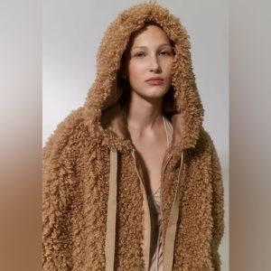 Urban Outfitter Hooded Sherpa Jacket Brand New